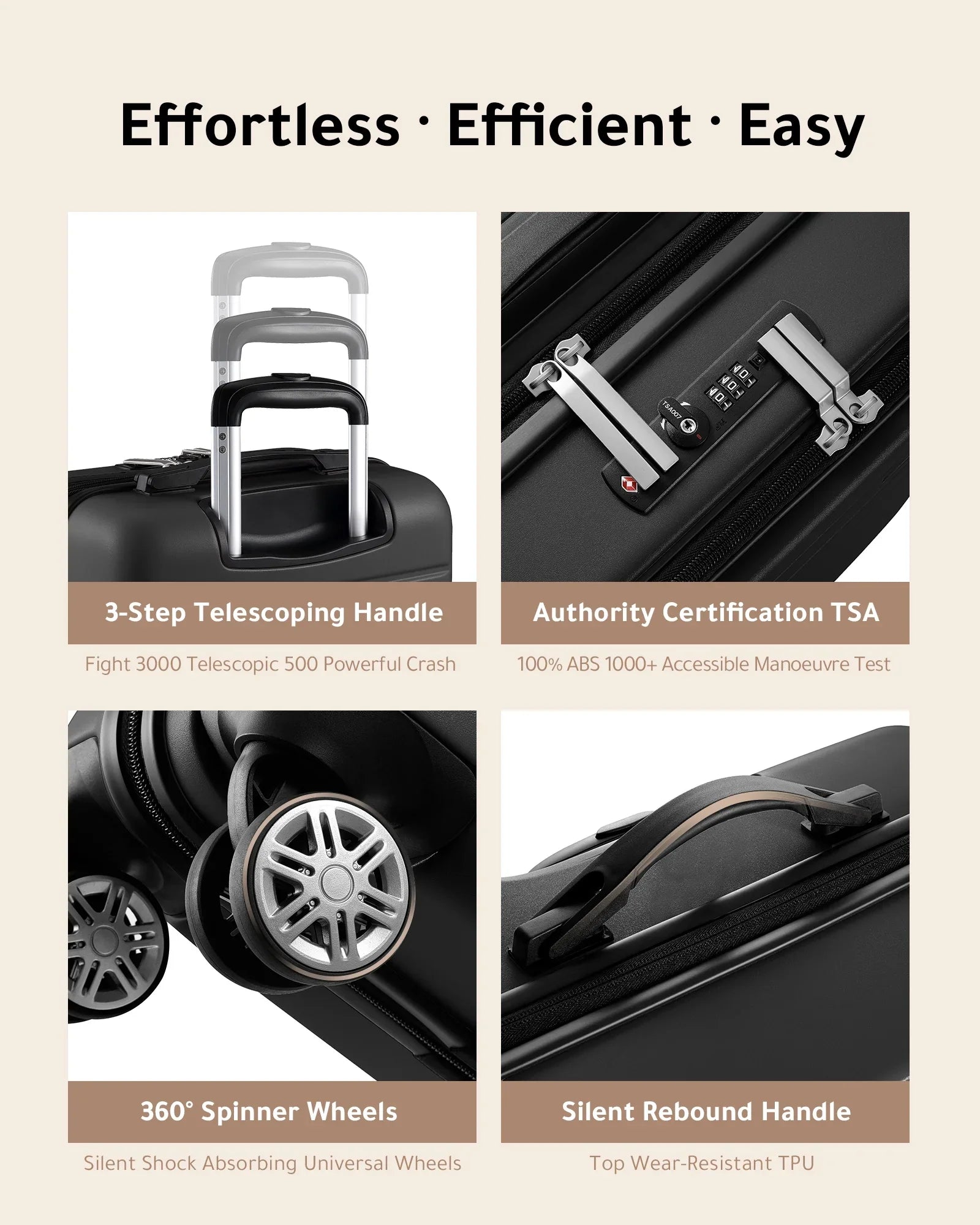 on Hardshell with Carry Front USB Luggage, Port Pocket and LUGGEX Expandable Suitcase