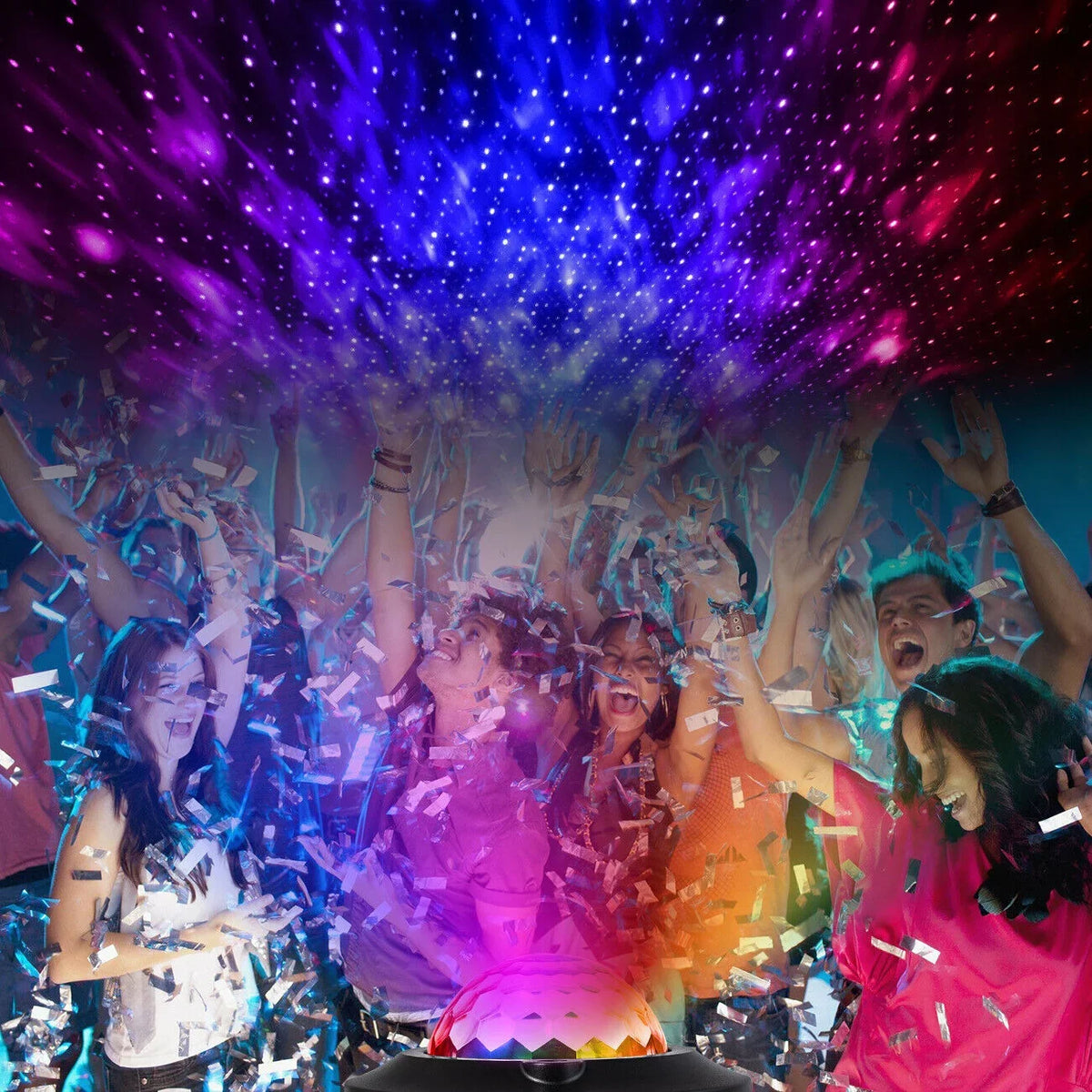 Lamp Stage RGB DJ Bluetooth Strobe Ball W/ Disco Speaker Remote Light Party LED