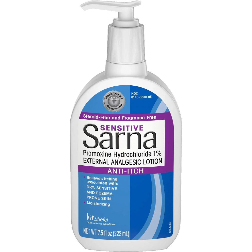 Analgestic Skin oz Pramoxine 7.5 Sensitive Anti-Itch External Sarna Lotion Lotion Hydrochloride,