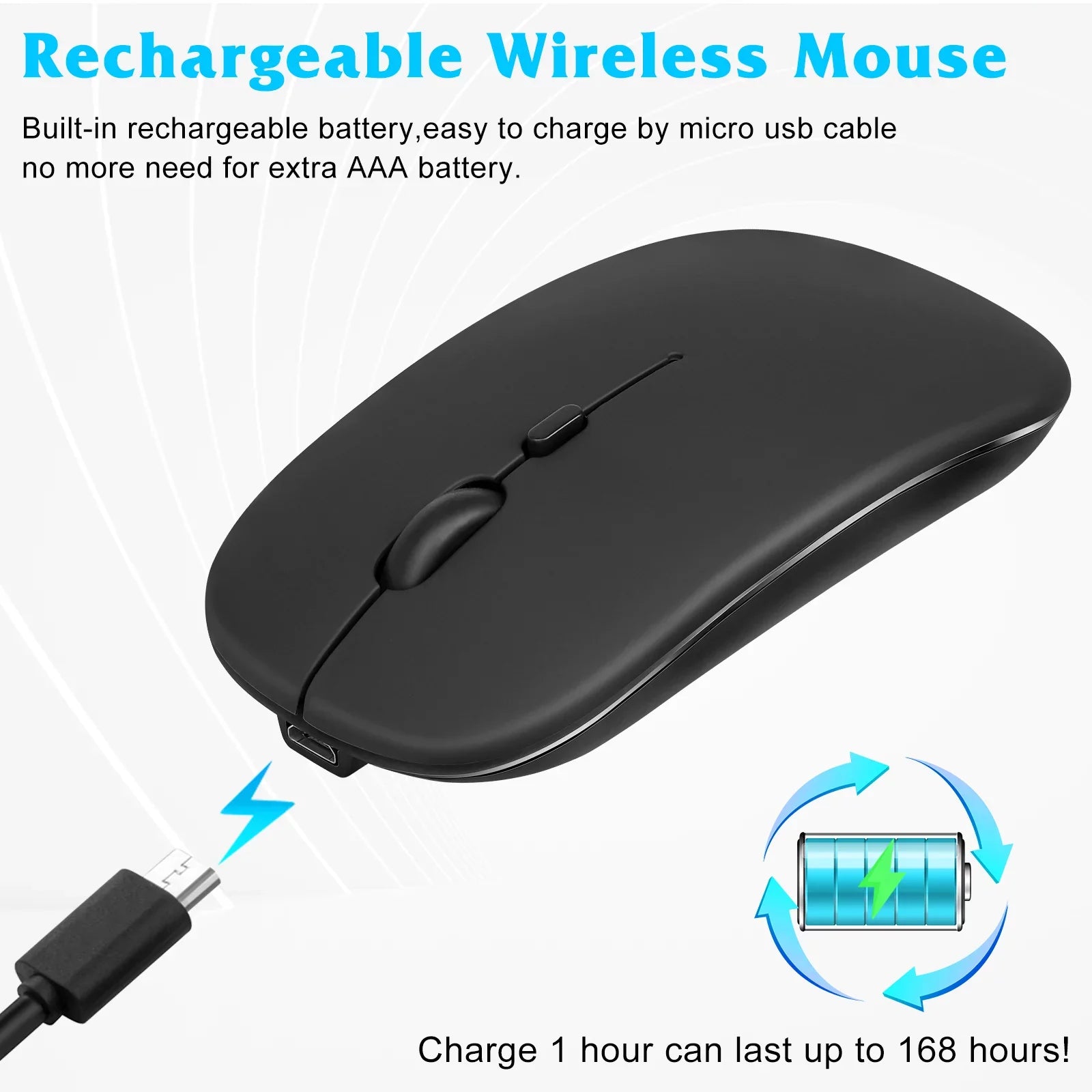 Ultra Bluetooth for 2S and All Combo Black Full-Size Onyx Bluetooth Xiaomi and Slim Keyboard Rechargeable Ergonomic - Mac/Tablet/iPad/PC/Laptop Mi Keyboard Mouse Mouse and Enabled Mix