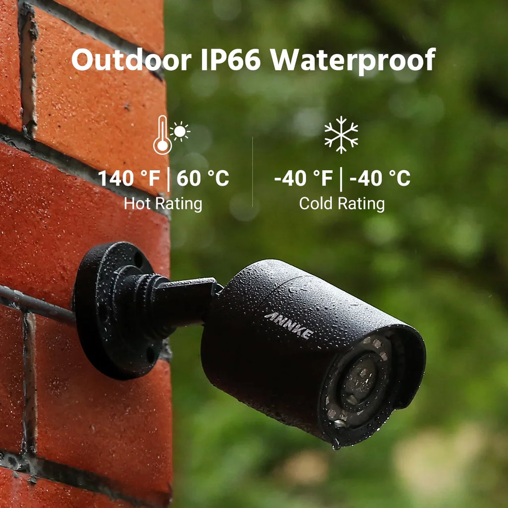 Weatherproof System Camera Outdoor Drive 8CH Disk System 1080P 4PCS Bullet ANNKE Surveillance Kits Camera 2T Hard Surveillance With