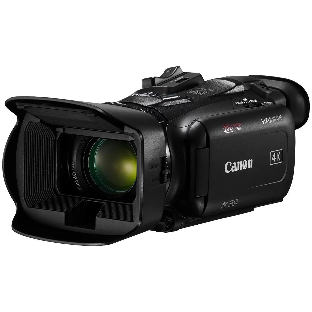 UHD 2 SanDisk Vixia + Tripod HF Wideangle + Bundle Lens Accessory Camcorder Case Pack Memory 64GB G70 with + Card ZeeTech 4K Canon +