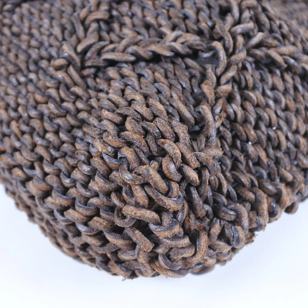 Bag Leather Women's (Good) Brown Chanel Shoulder Mesh Braided Pre-Owned