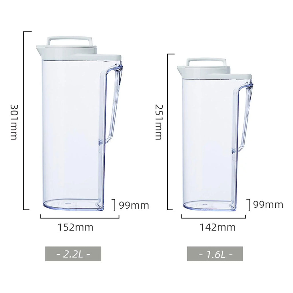 Kettle Lemonade Heat Screw Beverage Water Pitcher 2200ML Cold & Lid Resistant Dispenser
