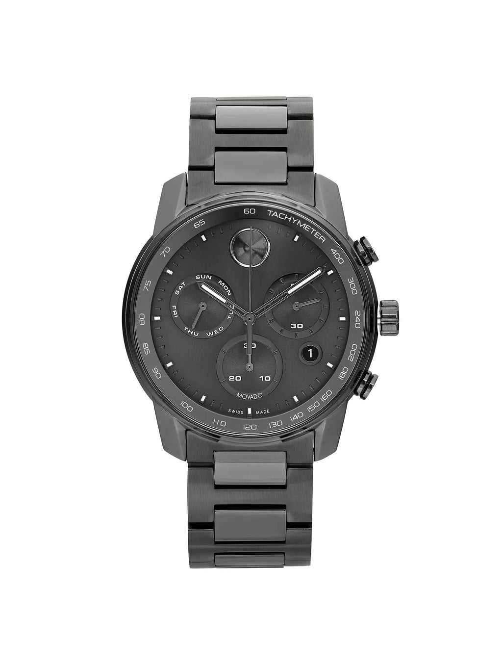 Men Movado Quartz Box) 44mm Verso 3600867 Chronograph Bold (Without Watch