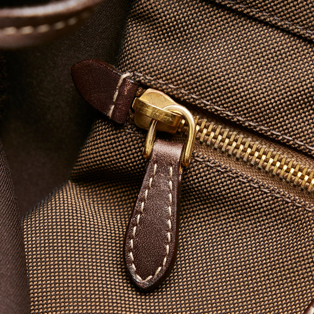 Fabric Crossbody Logo (Good) Unisex Brown Prada Crossbody Bag Authenticated Canapa Canvas Pre-Owned