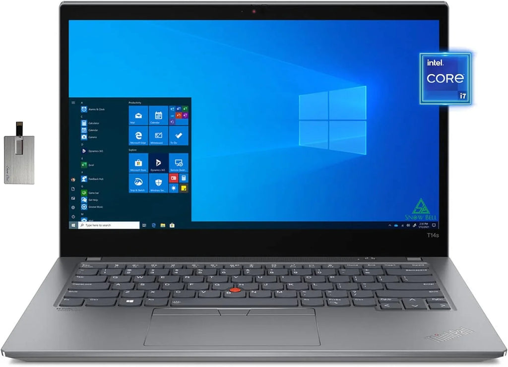 FHD T14s 16GB 14" WiFi Gen Laptop, 6, 10 Card SSD, i7-1165G7, RAM, Backlit with Hotface 32GB HDMI, Gray, USB Storm 11th Win PCIe Gen 2 Pro, Intel ThinkPad Keyboard, 2TB Lenovo Touchscreen