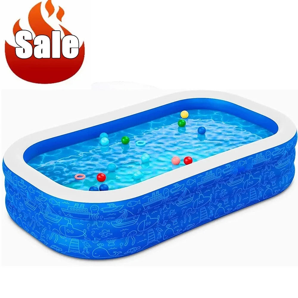 With pump air-filled Pools Pool Swimming oxygen Ground Outdoor Kids Above Family US