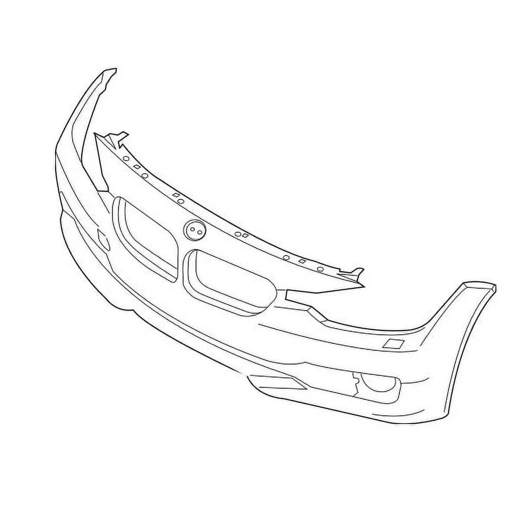 Pkge Assembly BM1000264 3-Series Bumper 51117293014 w/o For 12-15 Front M Cover