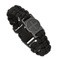 Mcvan Benedict Men Bracelet Black B1128C Paracord Saint Carded
