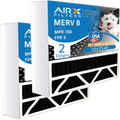 2 FILTERS MPR Filter 700 Comparable Compatible Odor with FPR by to Eliminator 20x25x6 Carbon AIRX AIR. Aprilaire Pack 8 & CLEAN atmospheric MERV Filter 201 5 WICKED