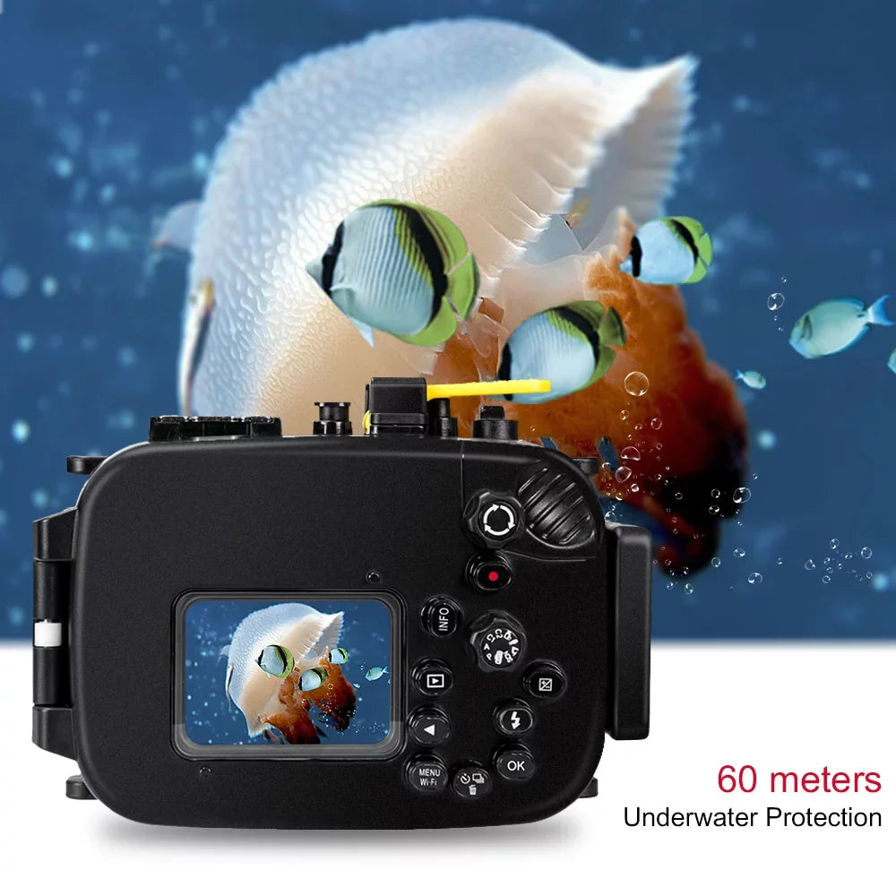 Waterproof for Olympus Diving Camera Replacement frogs Camera Sea 60m/195ft Shell Case TG-5 Housing Protective Underwater