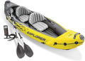 Explorer Adjustable Includes K2 86in 68307EP – – 400lb Weight High-Output Aluminum Seats SuperStrong and Kayak blow-up with Deluxe – Backrest – Set: 2-Person Capacity YUNWEN Oars Pump
