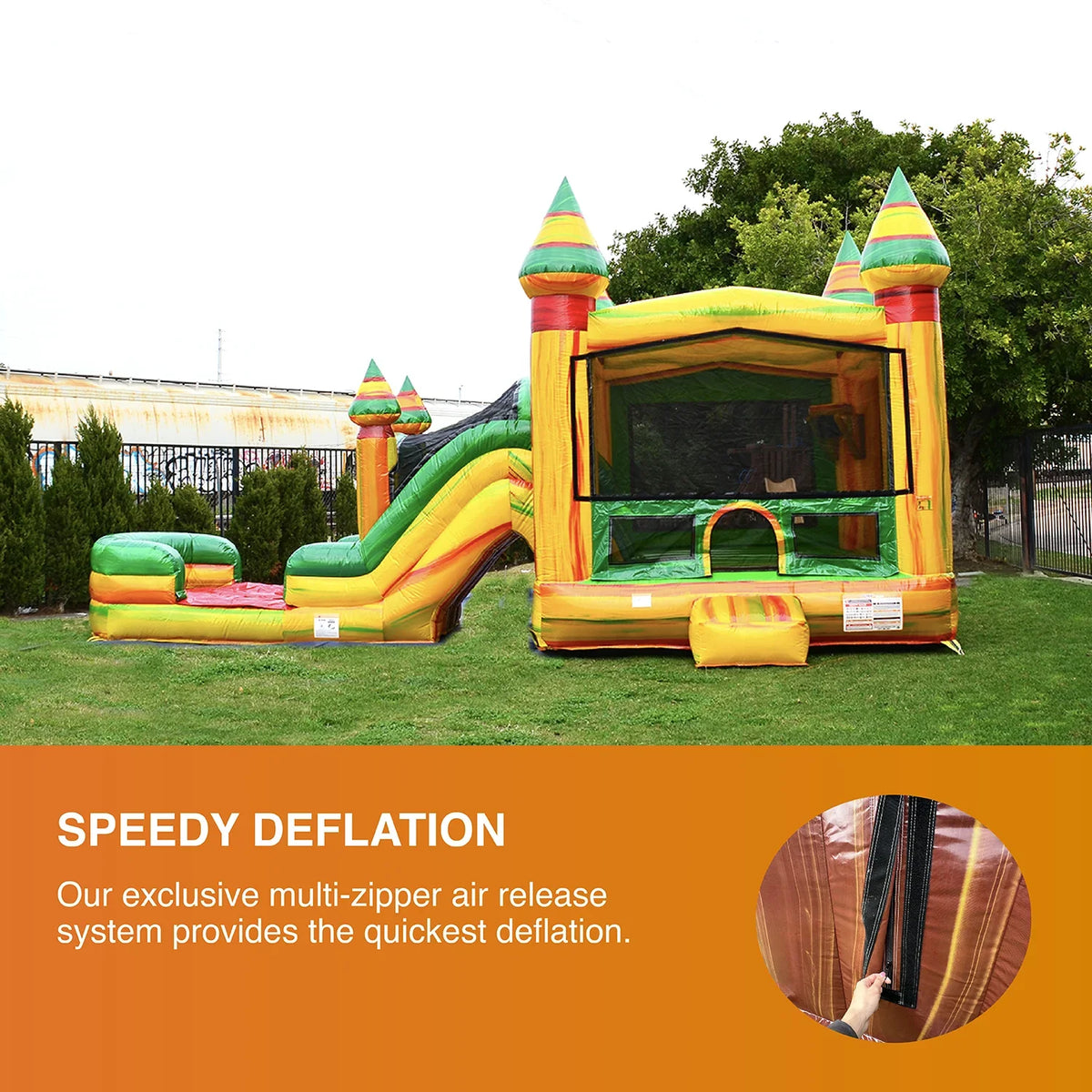 for Water (with Adults Bounce Fiesta Pool Theme Commercial with House Blower), JumpOrange Kids Slide Grade and