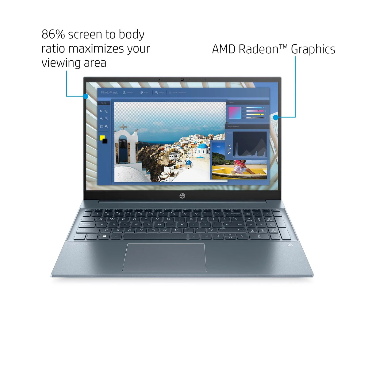 HP 15.6" 15-eh1070wm 11, 7-5700U, , Windows 8GB 512GB Horizon RAM, FHD, AMD Pavilion Ryzen SSD,