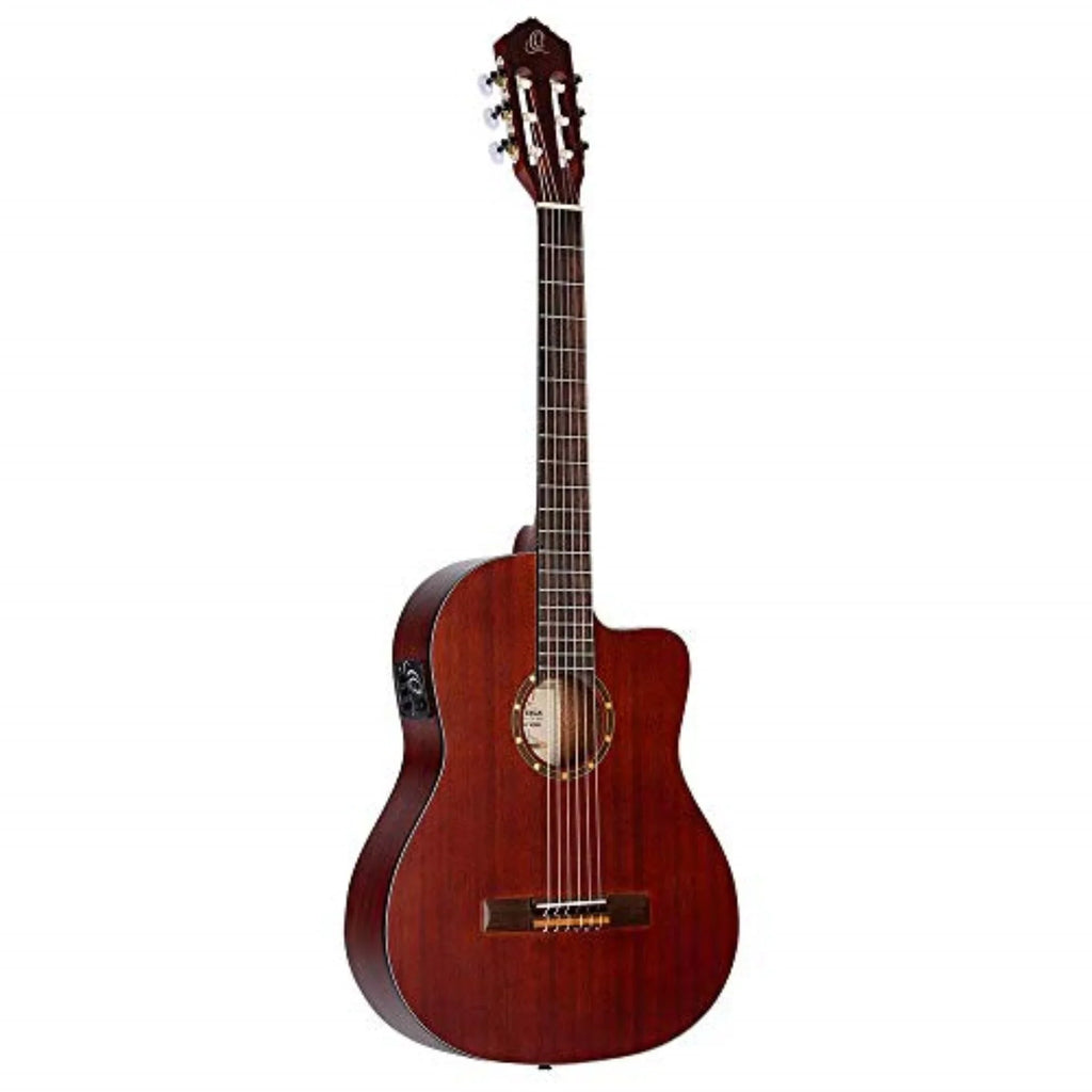 Mahogany Thinline Acoustic-Electric Series Nylon RCE125MMSN Family Guitar Ortega