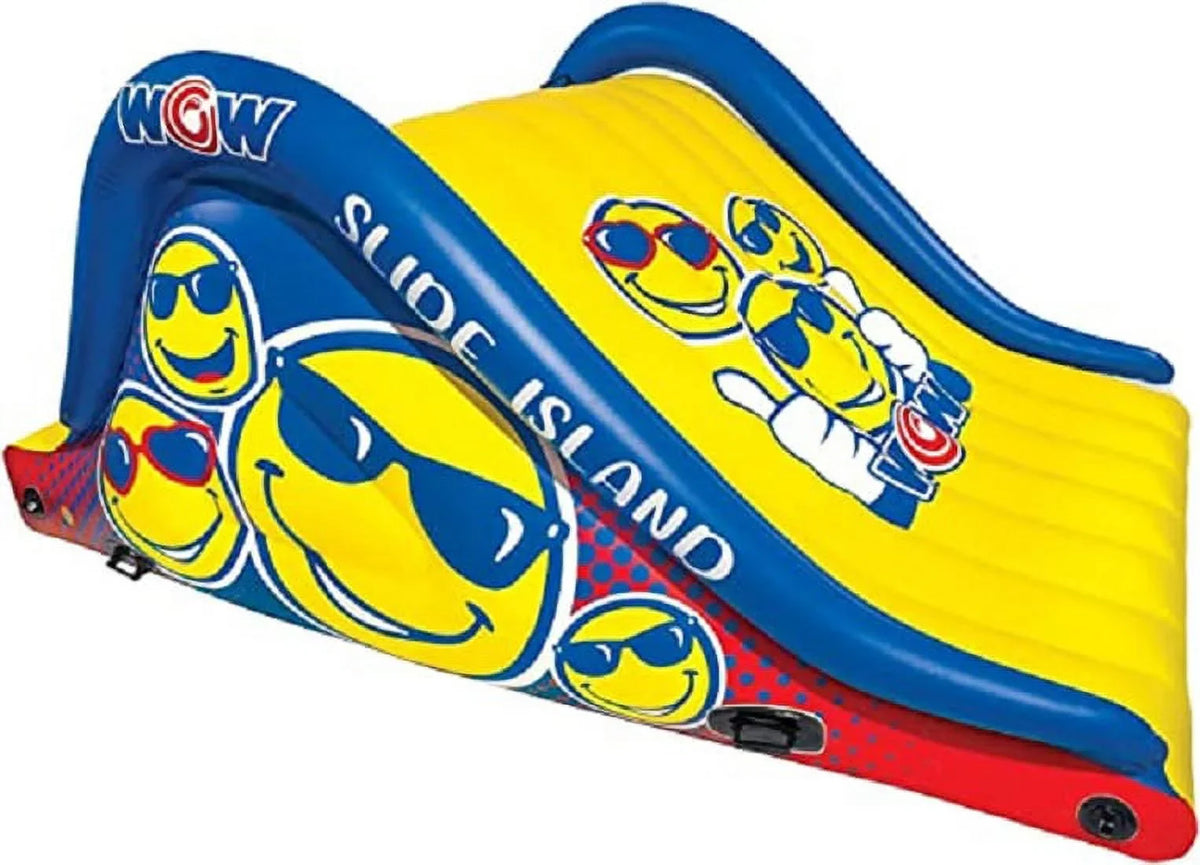 WOW and Combo, Sports Water Island Slide Refurbished Walkway Floating