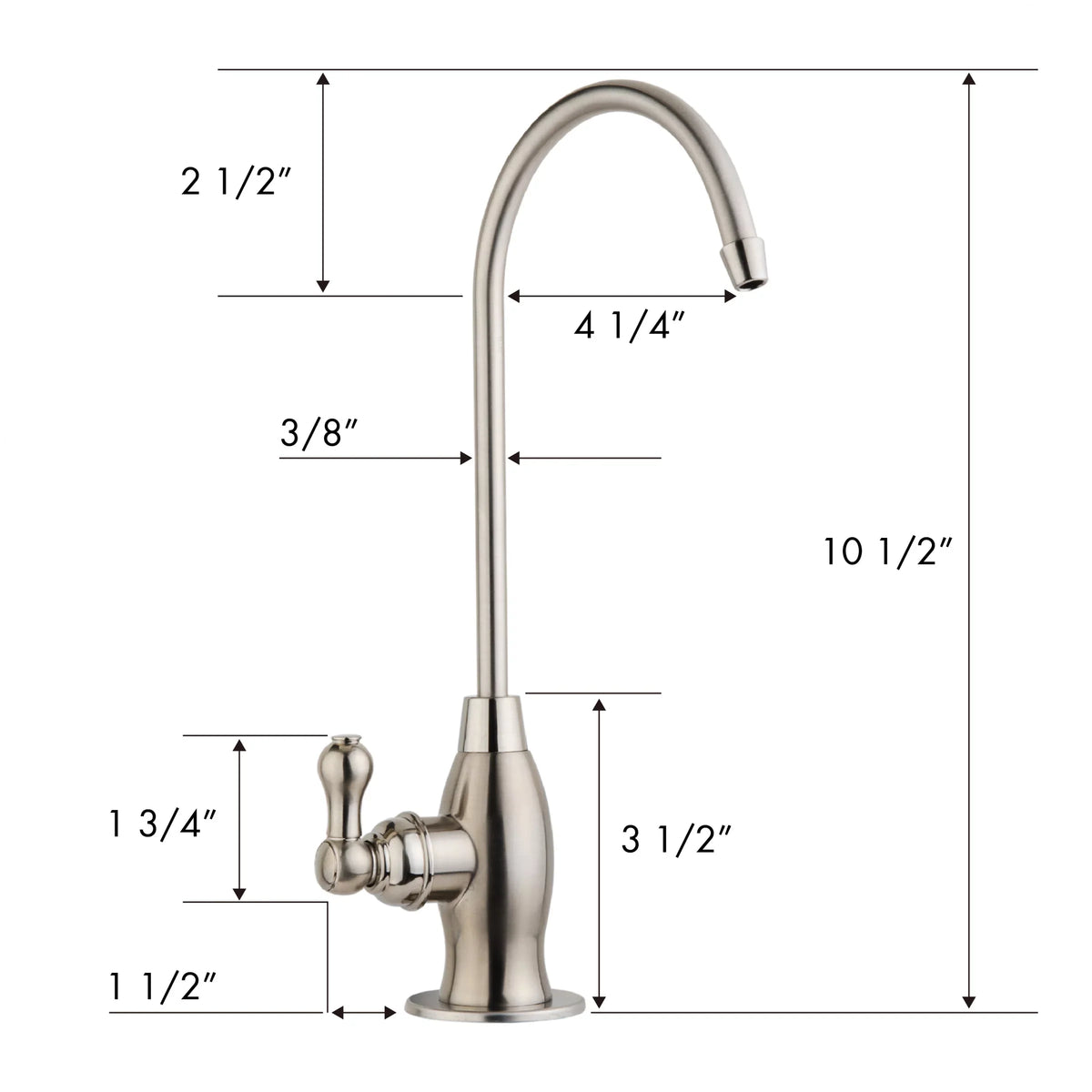 Bar High Wine Reverse Sink RO Drinking Water, Contemporary iSpring Heavy Osmosis, GK1-AW Faucet, Kitchen Duty Spout Antique