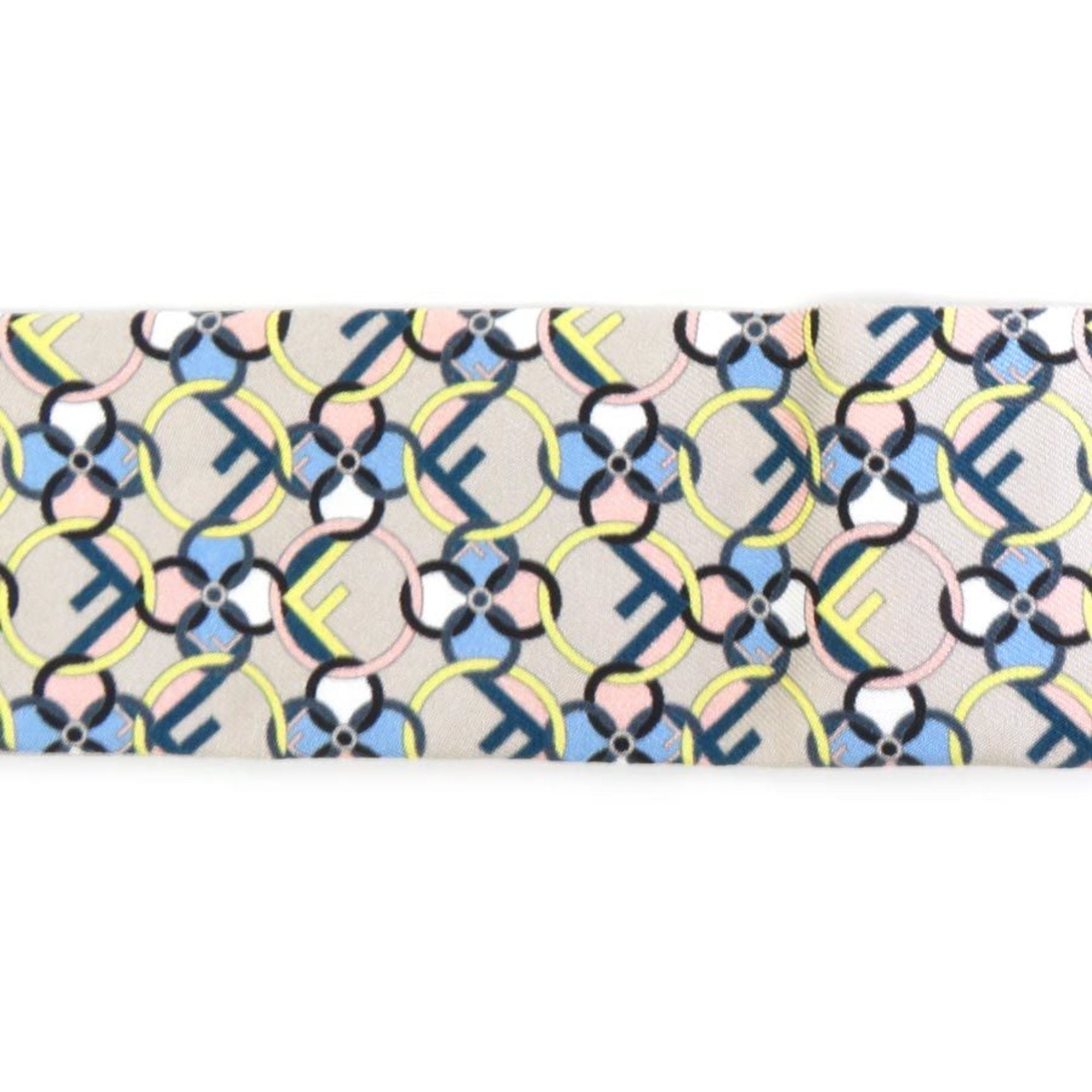 Multicolor (Good) Silk FENDI Muffler Scarf e58552f Women's Pre-Owned