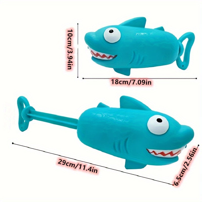 Toy beach Beach 1pc Water Bath Shark Toy Cartoon Splashing accessories sea Pull-out Gun Water Water and Gun Gun