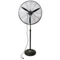 '- Oscillating Northlight Industrial Adjustable 3-Speed Black Fan 30" Pedestal