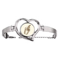 Heart Hand Bracelet Ice Bangle Wire Sketching Jewelry Cup Brown