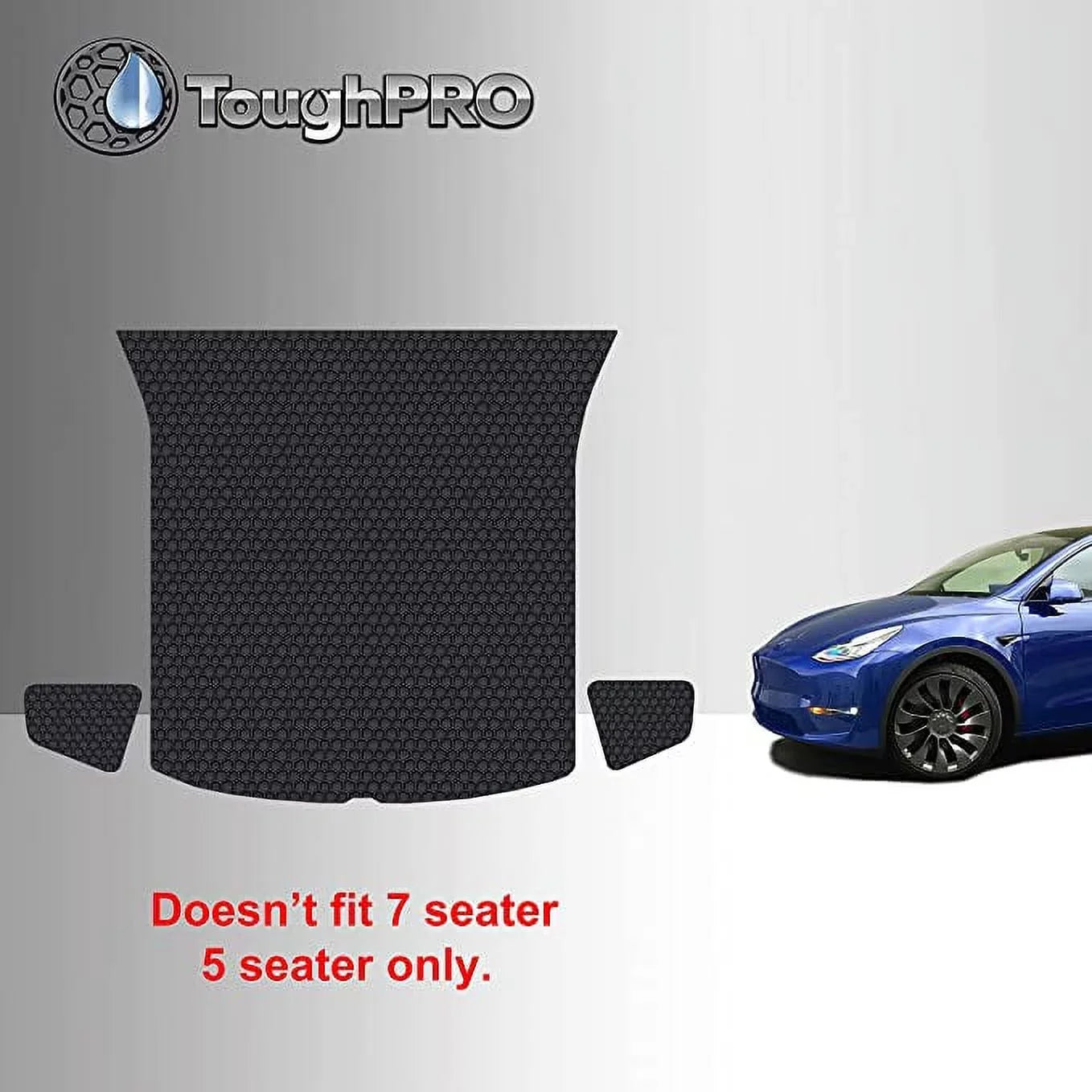 Accessories Wings Duty Heavy Custom Model Tesla Compatible All TOUGHPRO 2022 Seater Cargo/Trunk Y Fit with with 5 Weather