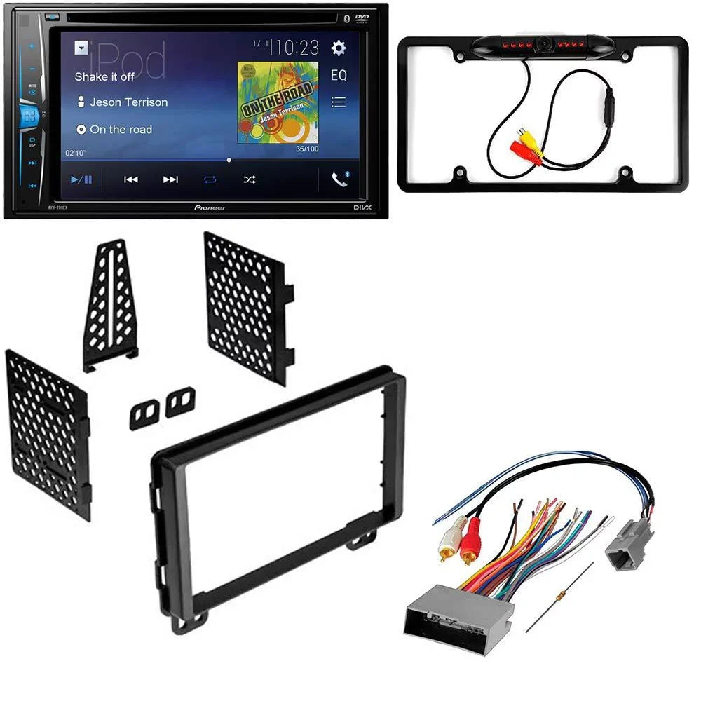 and Camera, Trac Kit with Bundle 2000-2006 Din Kit Explorer Bluetooth KIT2513 Car Multimedia Touchscreen, / for Pioneer DVD Sport Backup Dash Double Stereo Installation Ford -