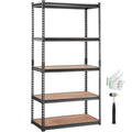 Unit lbs Garage 2000 Storage Adjustable 5-Tier Shelving Load BENTISM Storage Rack