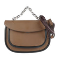 (Good) leather bag tote MARNI messenger Pre-Owned brown handbag shopping 3WAY Maruni 2WAY SBMPZ12Q01 black shoulder chain