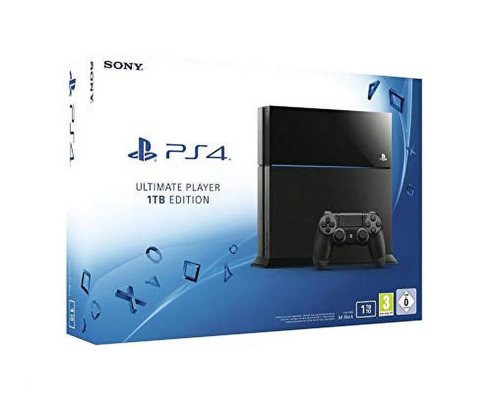 500GB (Refurbished) Console Playstation PS4 Walmart Sony Black Premium Restored