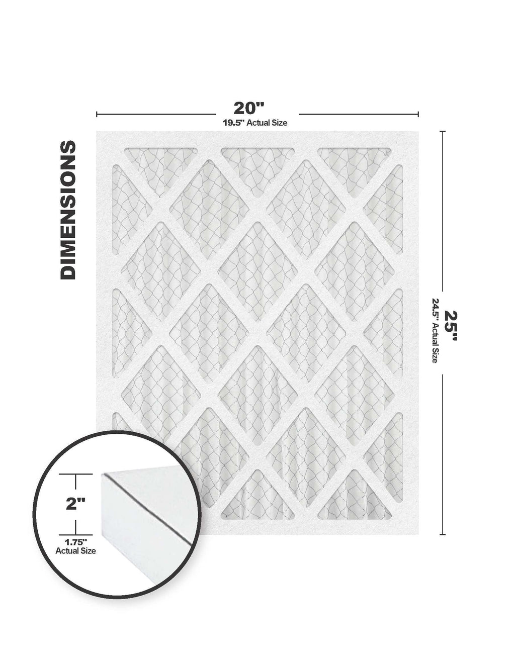 Eliminating Filter Pack) MERV 20x25x2 (4 Accumulair Carbon oxygen Odor 10