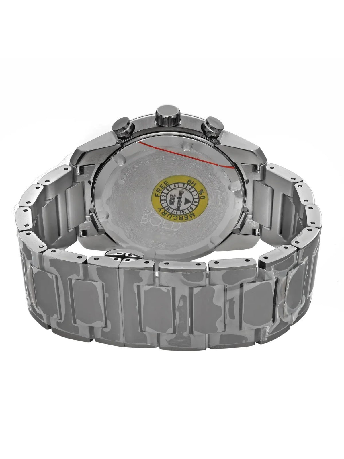 Men Movado Quartz Box) 44mm Verso 3600867 Chronograph Bold (Without Watch