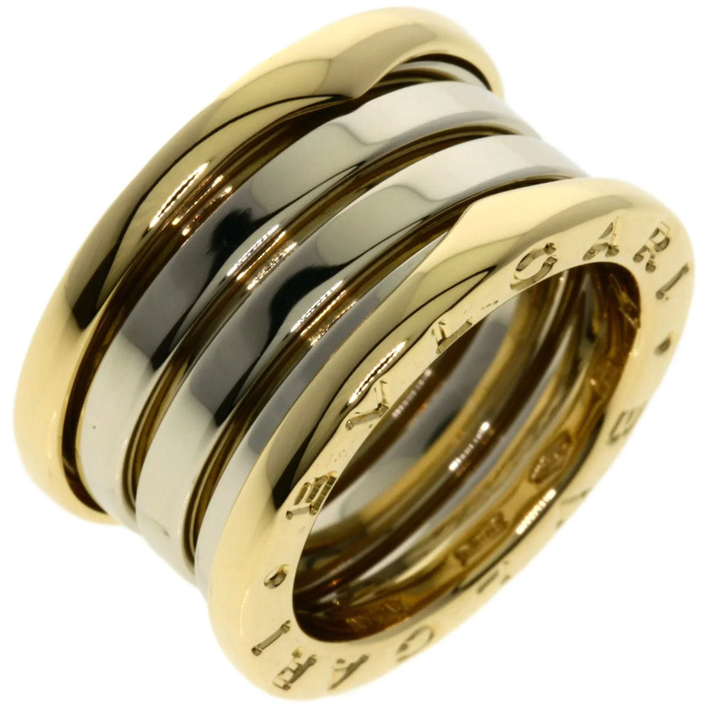 #47 Band Women's 4 Ring Pre-Owned Limited B-zero1 (Good) Bvlgari Ginza K18 Yellow M Gold/K18WG BVLGARI