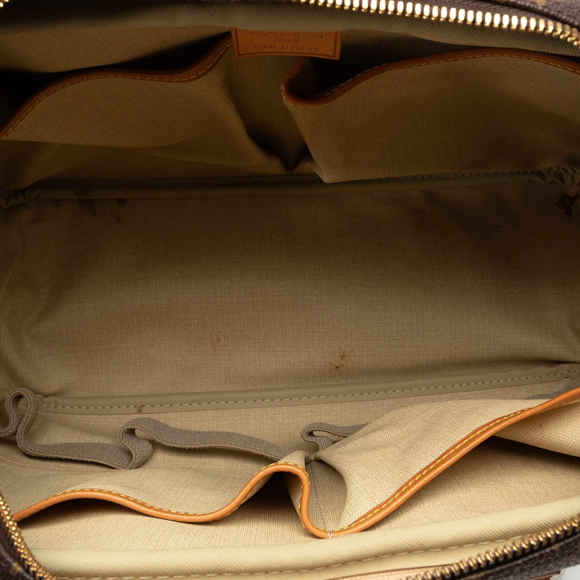 (Good) Handbag Unisex HandleBag Brown Pre-Owned Canvas Louis Monogram Vuitton Authenticated Deauville Top