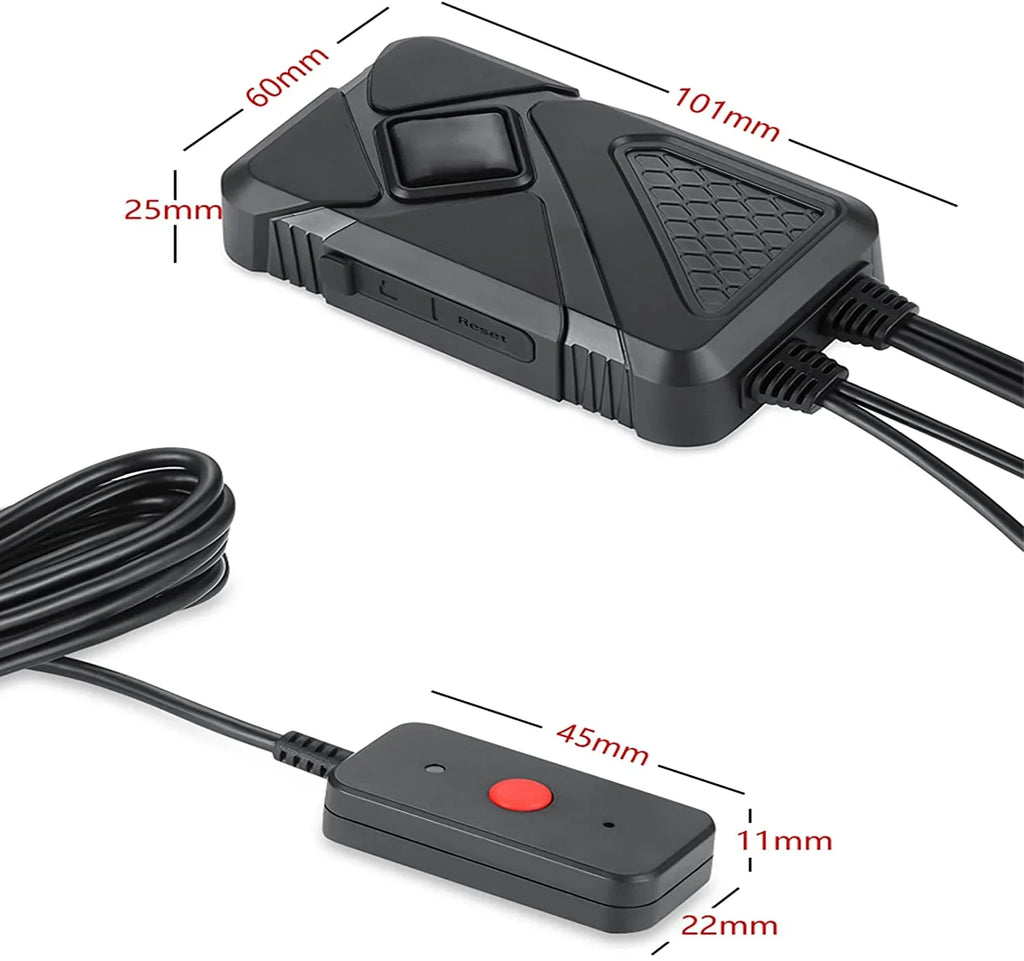 GPS Camera Waterproof Camera Wide HD with Waterproof Motorcycle 1080P Dash Front Wi-Fi, Angle and Lens Rear 120° Recording