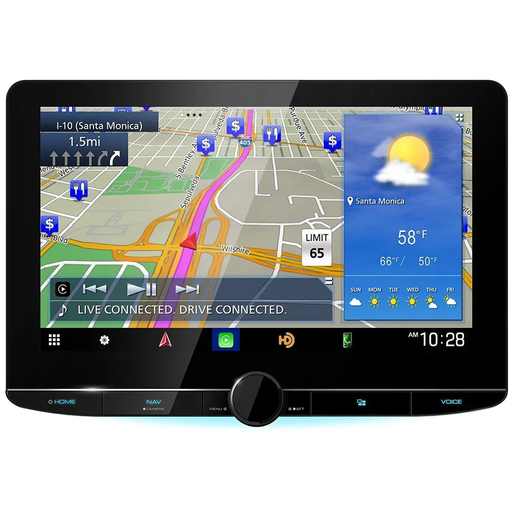 and Universal CMOS-230 DNR1007XR Backup New 10.1" Navigation Receiver Kenwood Camera