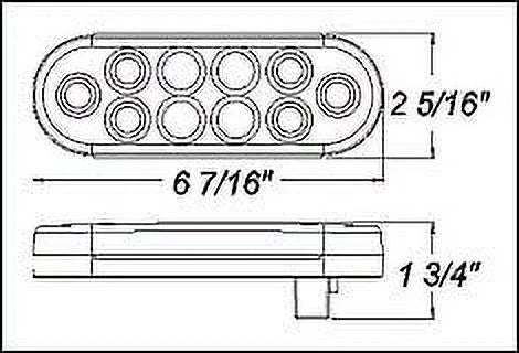 Solid Signal Pigtail Pieces Tail ( Light ) Stop Oval Marker Truck 6" 2 SAE Tractor Turn Brake Grommet for Approved Trailer w Pair Jeep LED DOT Red Kit