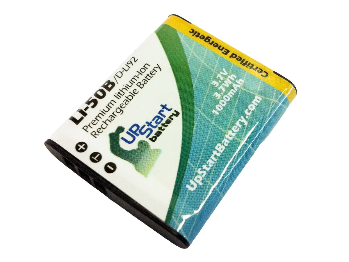 Battery Olympus Digital 3.7V, for Replacement Lithium-Ion) - 2x TG-620 (1000mAh, LI-50B Camera Olympus Pack UpStart Battery Battery -