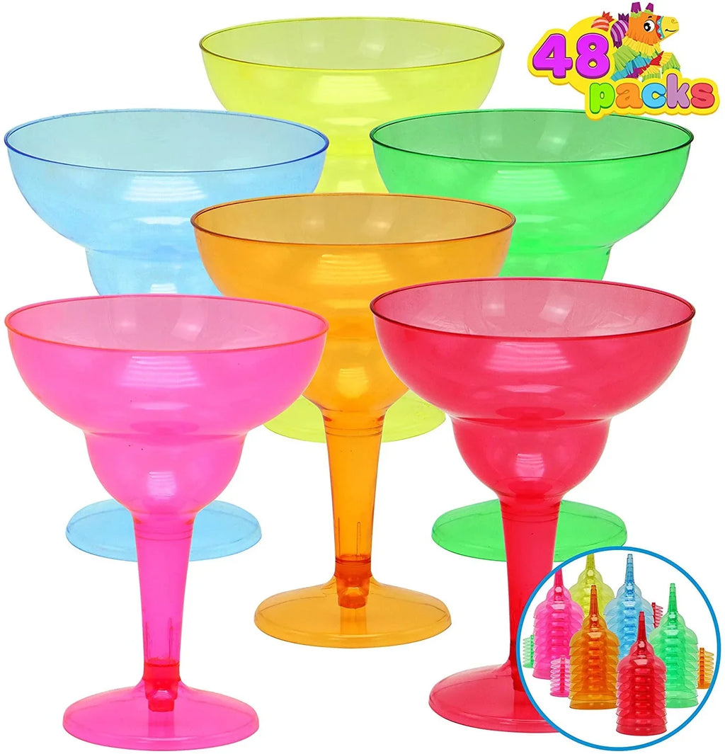 De Glasses Glasses JOYIN Mayo Pcs 48 Cinco De Theme Taco Fiesta Decorations,12 Cinco Party Party Cups Margarita Decoration Plastic Party Mayo for oz Fun,Plastic Supplies Margarita Mexican