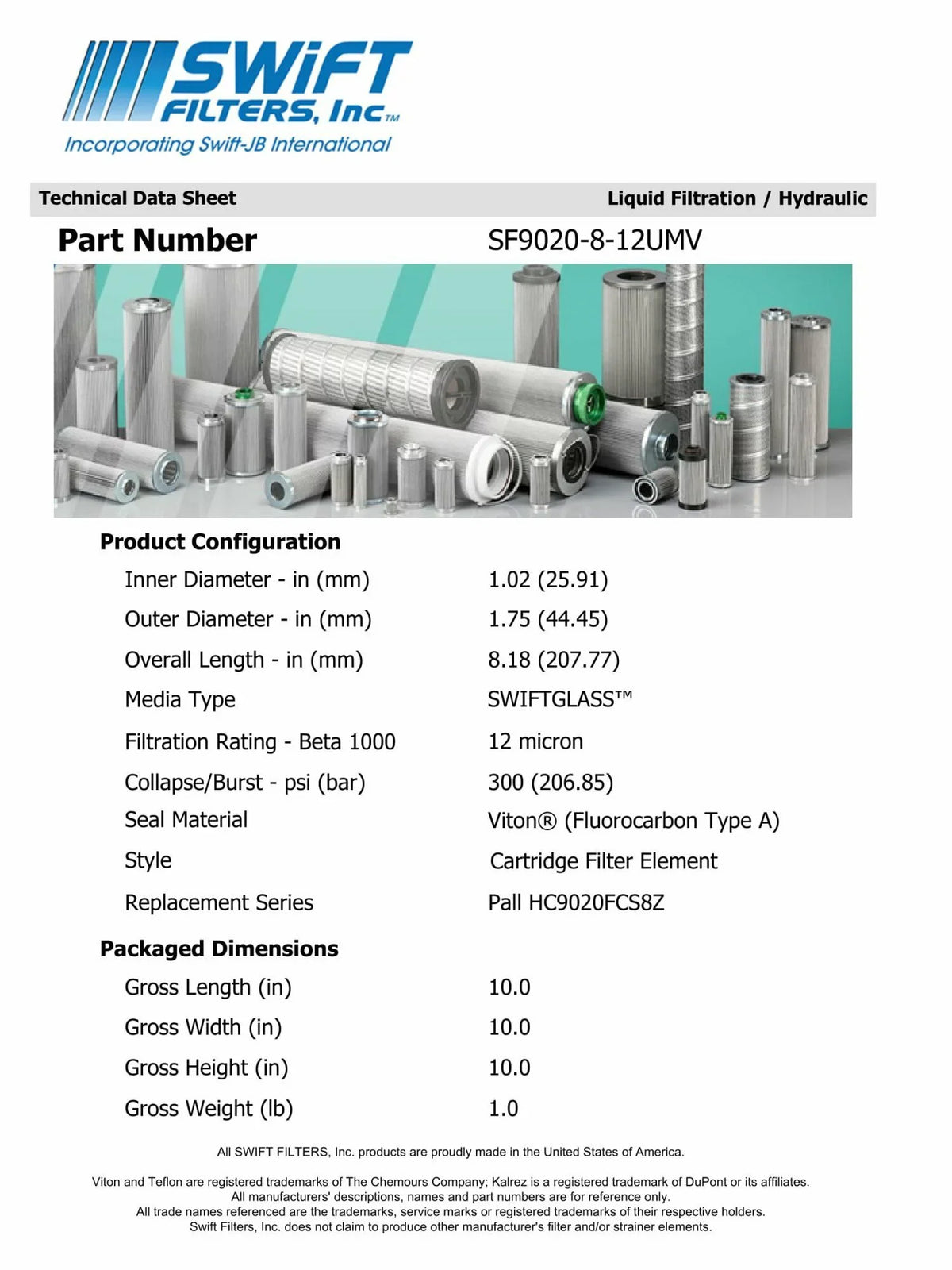 Filter Cartridge KOGYO Direct Element Construction Micron for TAISEI Interchange Microglass 12 P-F-TMA-3-8C