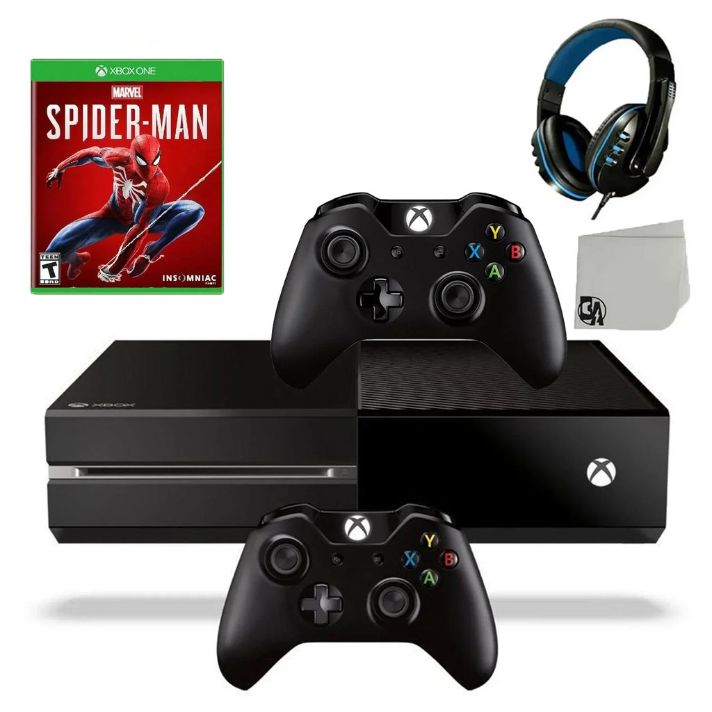 Spider-Man New Gaming Xbox Game Microsoft Like Console With Headset Included 500GB Bundle Original Controller Black BOLT One AXTION 2