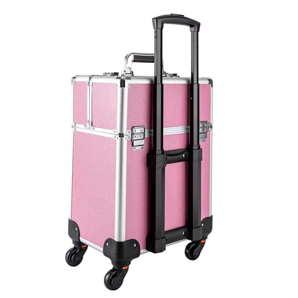 Makeup Trolley Train Makeup Storage Case Organizer Cosmetic Rolling Professional