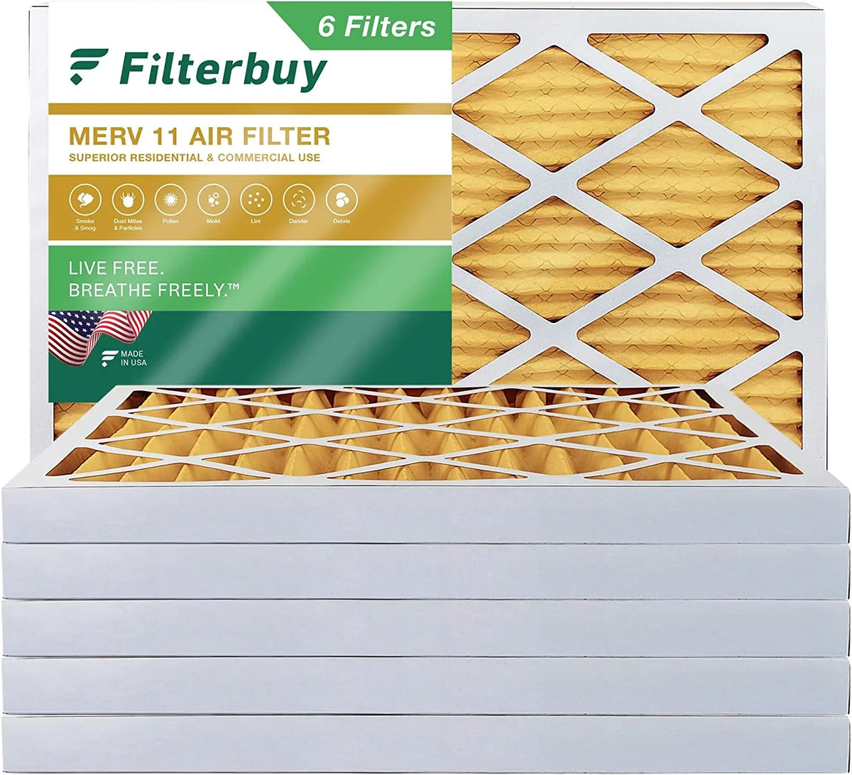 MERV HVAC Furnace 8x24x2 (6-Pack) 11 oxygen AC Filters Pleated Filterbuy