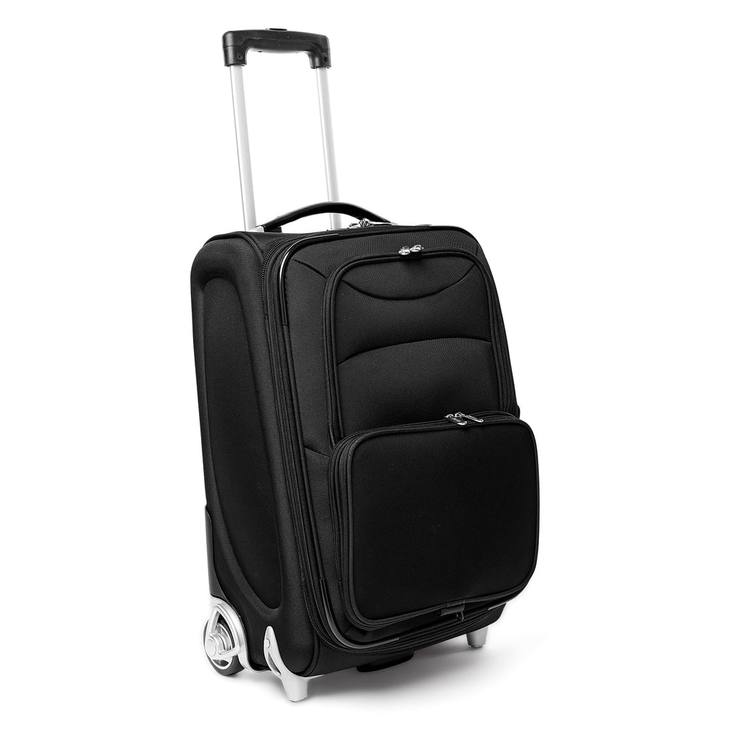 Black Auburn MOJO 21" Tigers Suitcase Rolling Carry-On Softside