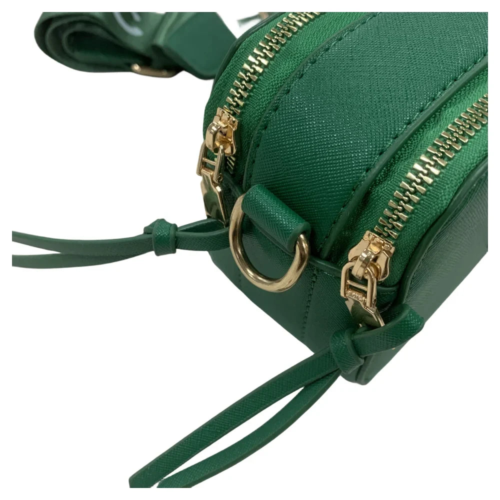 Logo Chain Purple Bag with Strap Snapshot Women's Cross body Leather