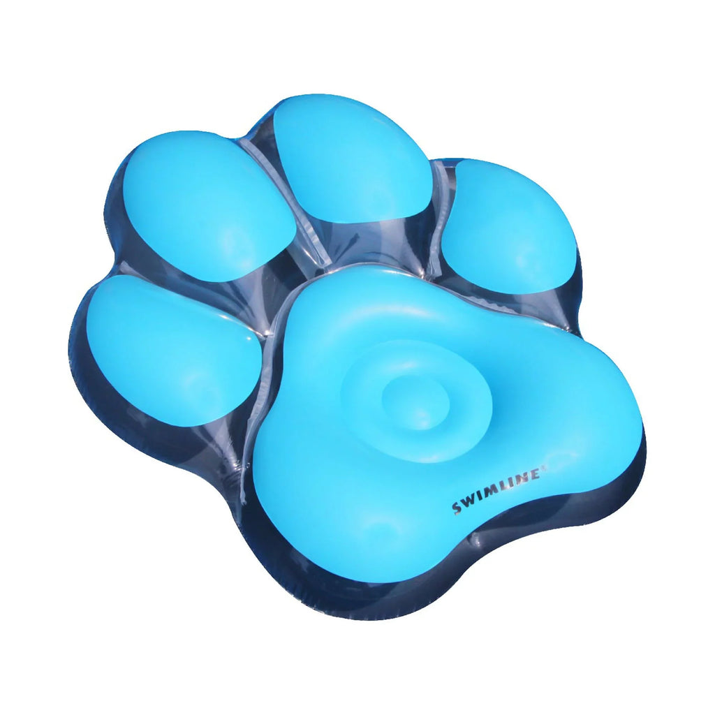 air-filled Pool Float 61" Swimming Island Pawprint