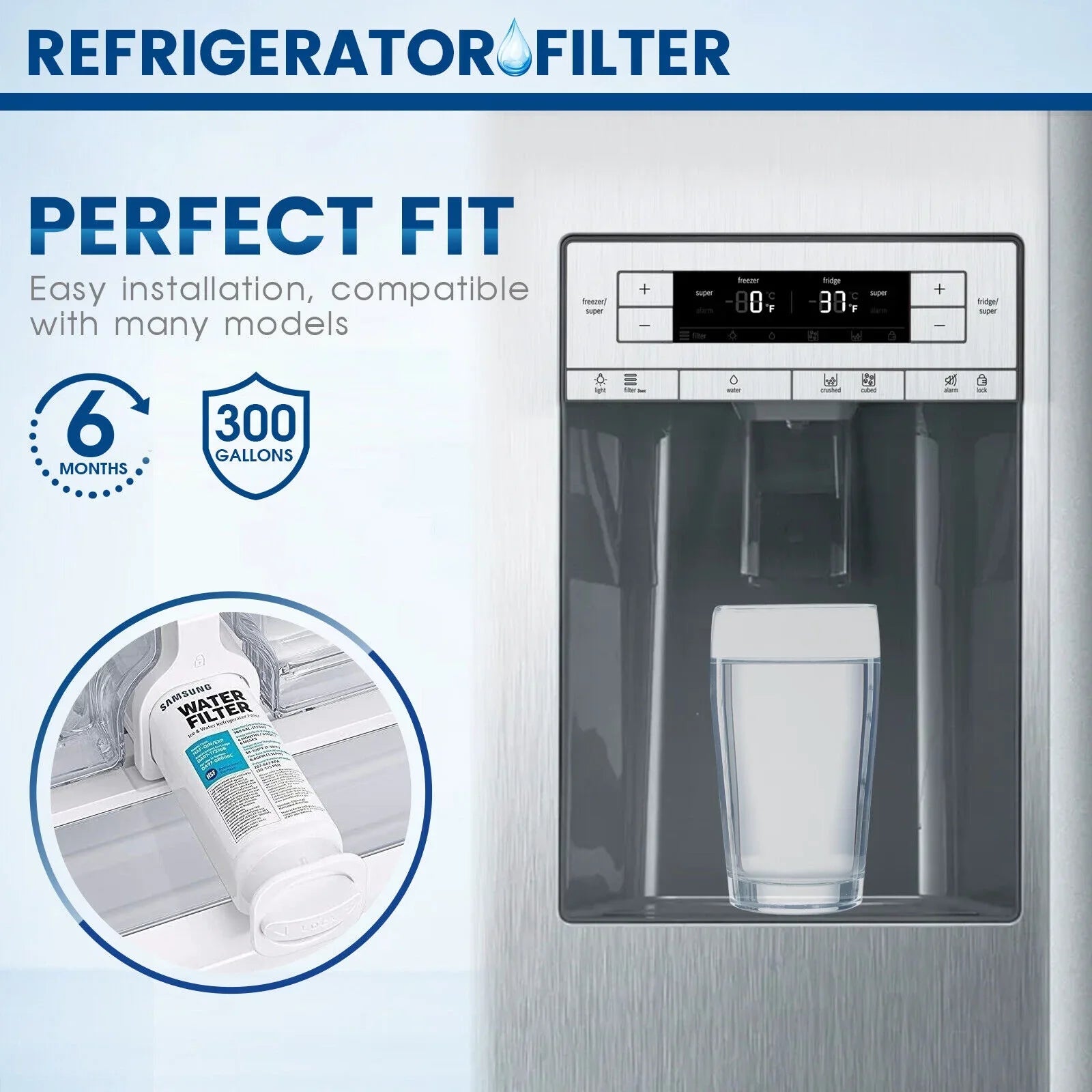 HAF-QIN, DA97-17376B with Water PACK HAF-QIN/EXP, Filter Compatible Refrigerator DA97-08006C 4