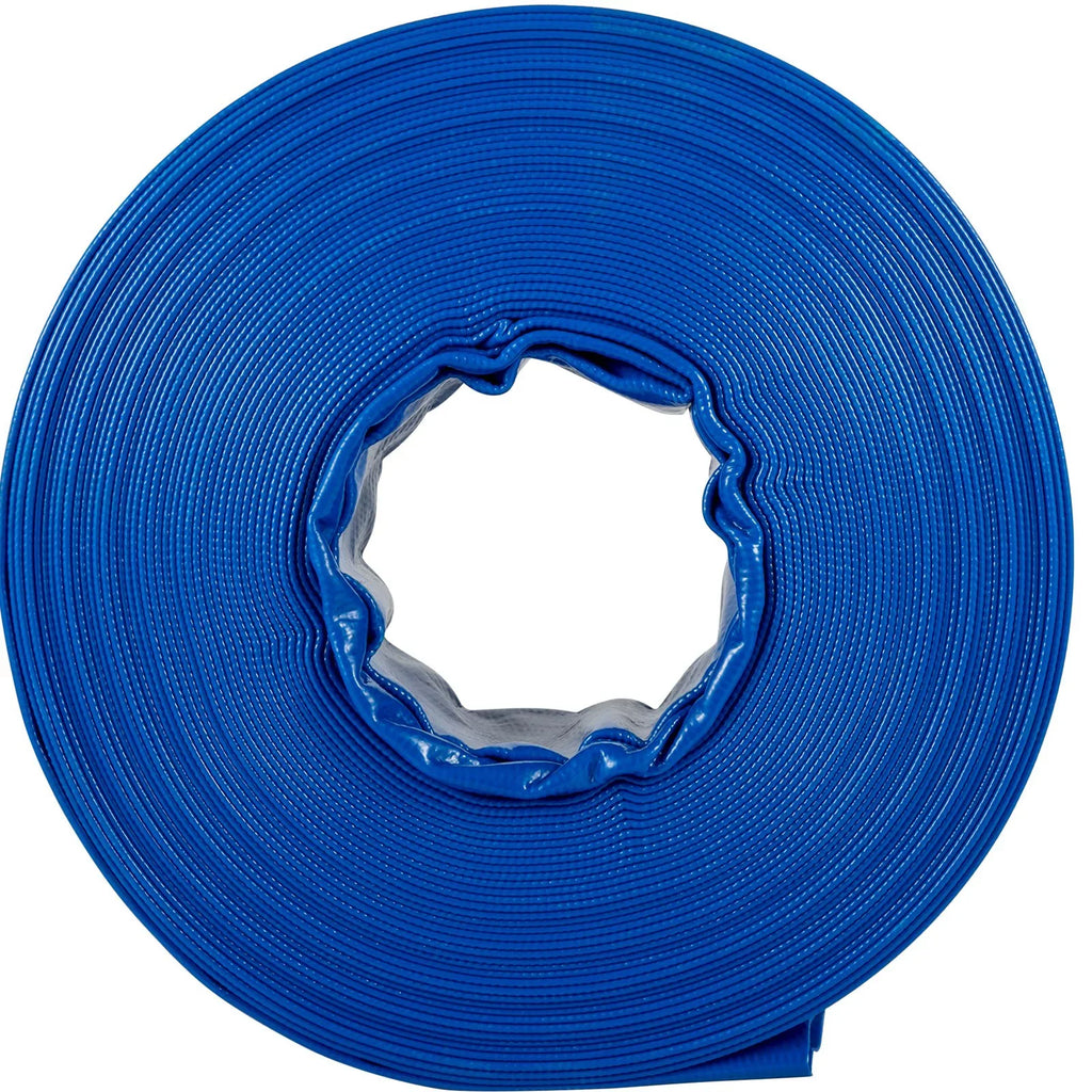 Backwash with x Water Drain & & Swimming Burst-proof, Duty 1-12" 105', Weather-proof VEVOR Flat Hose, Hose, Heavy Clamps, Fabric Pool Transfer, Hose Discharge for Ideal Lay