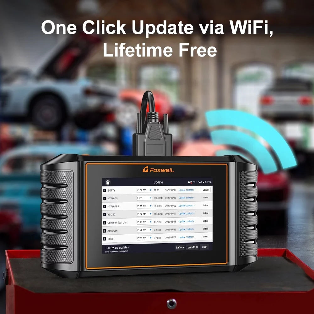 Bi-Directional Automotive Tool NT710 Scanner Scanner Code System OBD2 Scanner Car Scan Analyzer Control 30+ Auto Automotive Service Wireless Reader Diagnostic Automotive Foxwell Reset Scanner Full